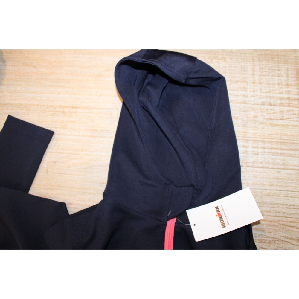 Ironman Tulsa Official Finishers Jacket Hoodie Full Zip Women's Large NWT Navy - Picture 7 of 7